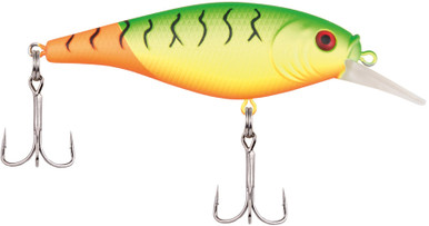 2x Berkley Flicker Shad 9 Cm, Colore Firetail Hot Perch, Esca Affondante Per Pesce Persico, 11-13 Piedi, 1/2 Oz