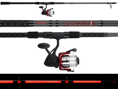 berkley classic 2 piece medium spin combo Berkley BSGLOWSF902MCBO Glowstik Surf Spinning Combo