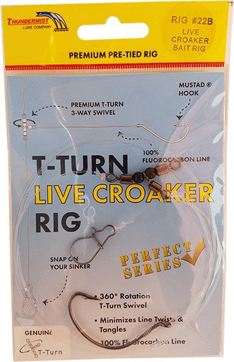 Thundermist T-Turn Bait Rig 22B Live Croaker - TackleDirect