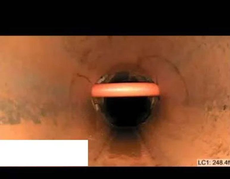 Broken 8″ Sewer Pipe