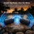 NSY Audio 40W Portable Bluetooth Speaker, IPX7 Waterproof with Super Bass & Colorful Lights, 24H Playtime, TWS Pairing for Outdoor Party Beach Gift