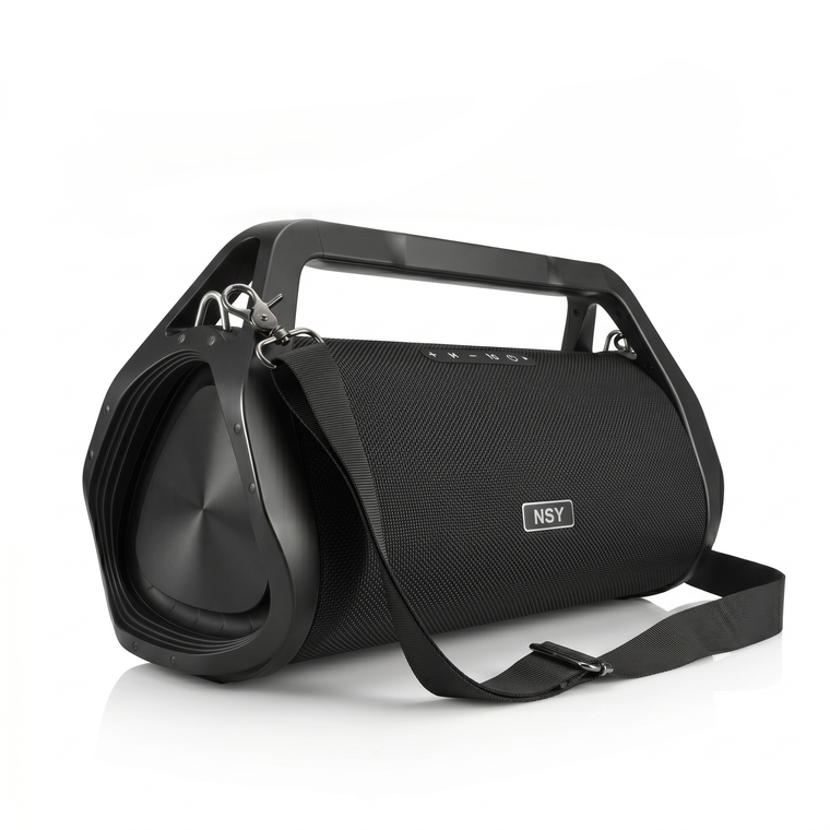 NSY 80W Portable Bluetooth Speaker for Construction Sites, IPX6 Waterproof Workshop Boombox with Deep Bass, 20H Playtime, TWS, Power Bank