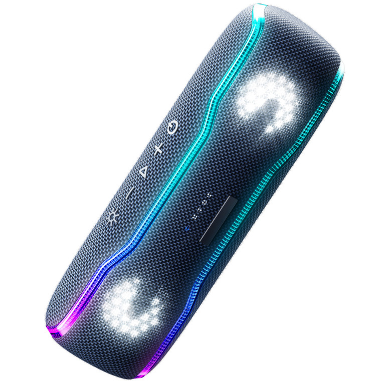 NSY Audio F10E Portable Bluetooth Speaker with Drum Beats, IPX7 Waterproof Wireless Speakers with Colorful Flashing Lights, 25W Super Bass 24H Playtime, 100ft Range, TWS Pairing for Outdoor, Home, Party, Beach, Birthday Gift