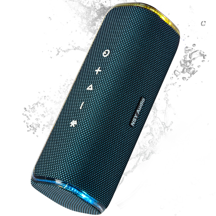 NSY Audio 40W Portable Bluetooth Speaker, IPX7 Waterproof Wireless Speakers with Colorful Flashing Lights, 25W Super Bass 24H Playtime, 100ft Range, TWS Pairing for Outdoor, Home, Party, Beach, Birthday Gift
