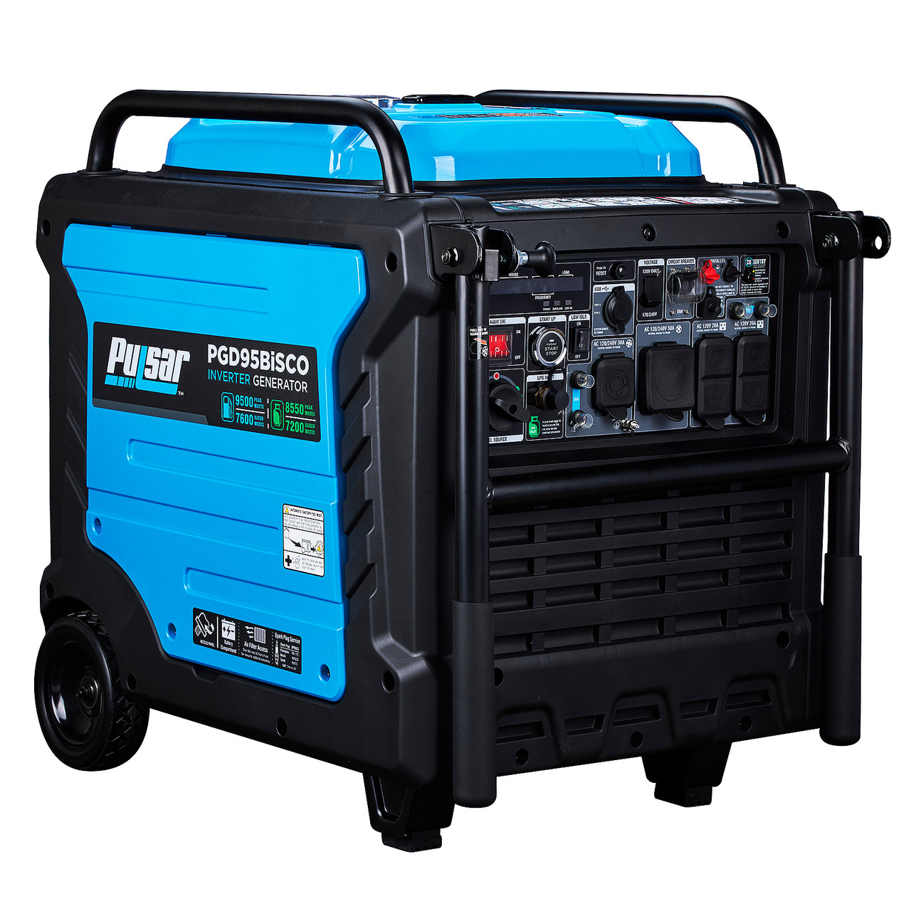 Pulsar Sentry 9500 Watt Inverter Generator | Dual Fuel | 120v