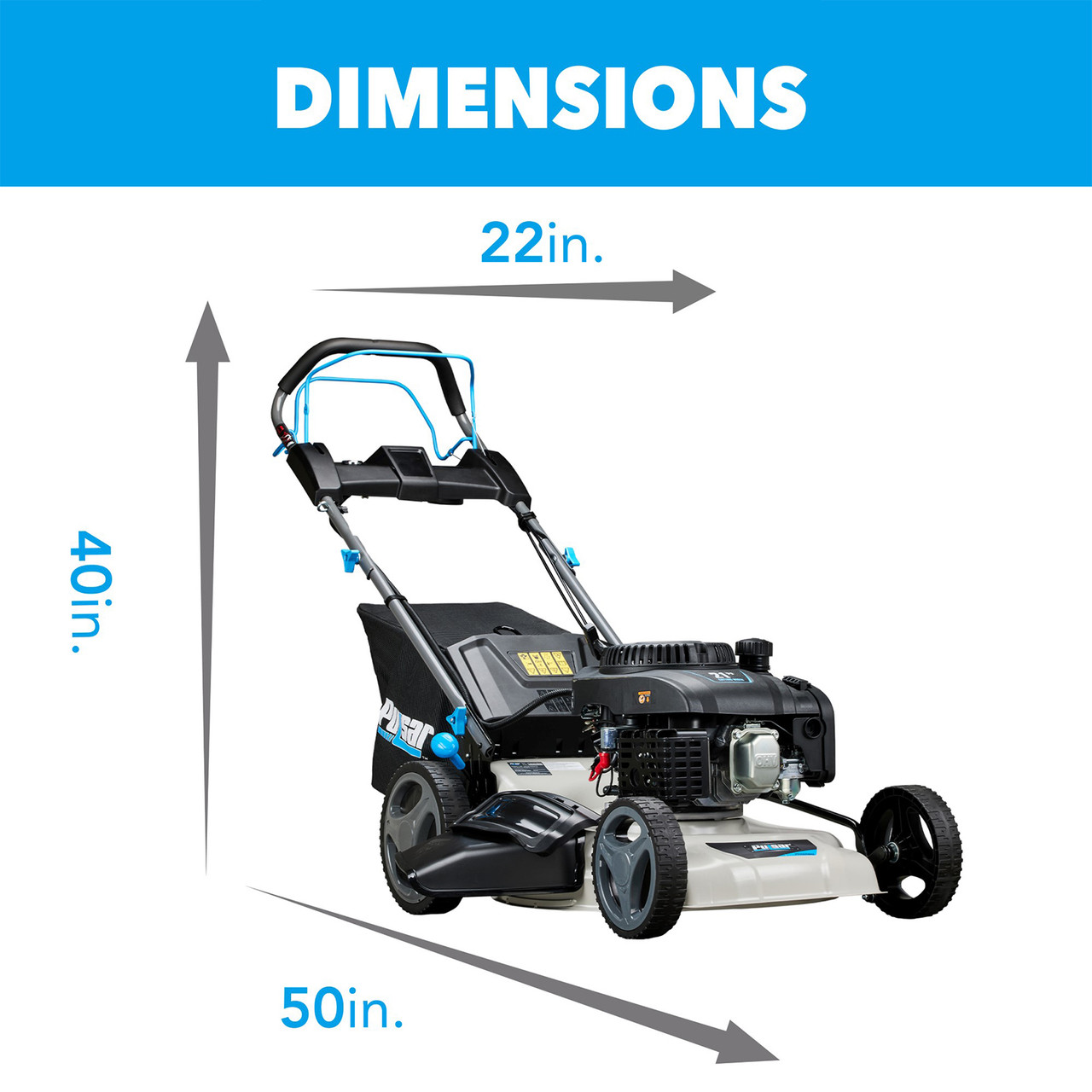 Pulsar 21 Inch Lawn Mower | Gas-Powered with Electric Start