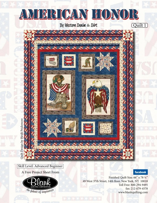 American Honor Quilt 1, Current Project, The Blank Quilting Corporation