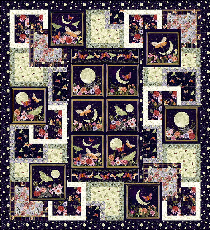 Blank Quilting | Keri Schneider | Bedazzled Quilt | Whimsy Daisical II