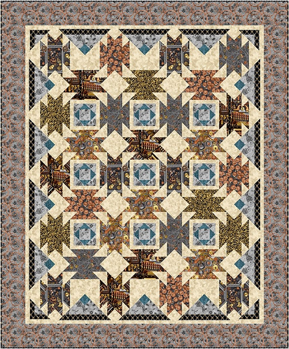 Full Steam Ahead - Anvil Magic Quilt - The Blank Quilting Corp.