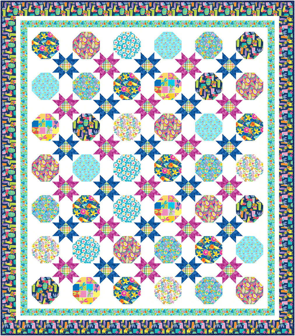 Bloom Bouquet II Quilt #2 - The Blank Quilting Corp.