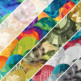 Ombré Waves 108" - Digital