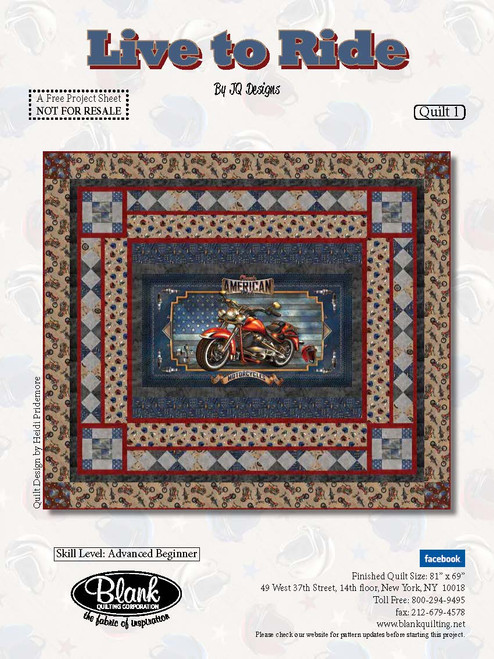 Live to Ride Quilt #1 Live to Ride Quilt #1