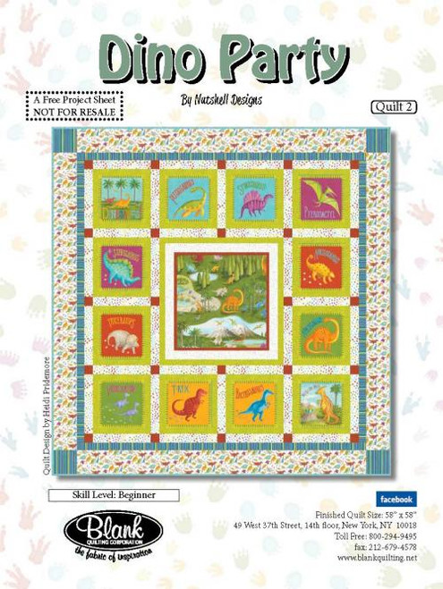 Dino Party Quilt #2 Dino Party Quilt #2