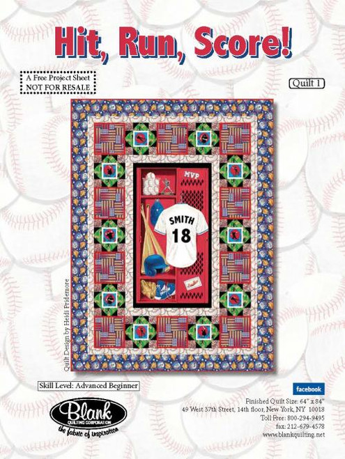 Hit Run Score Quilt #1 Hit Run Score Quilt #1