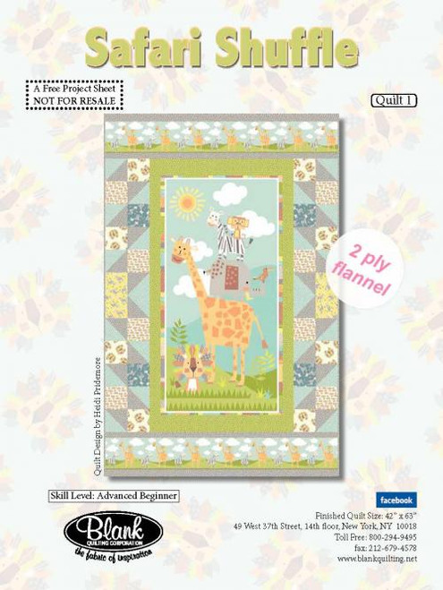 Safari Shuffle Flannel Quilt #1 Safari Shuffle Flannel Quilt #1