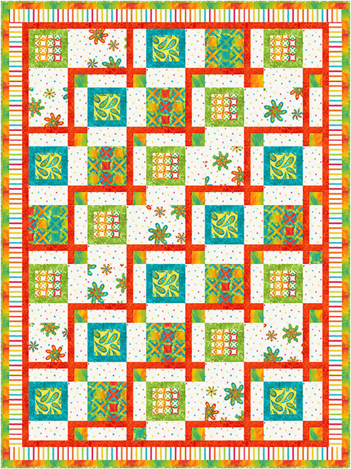 <p>Jamboree Quilt featuring Color Burst by Fran Morgan of Fabric Cafe. This quilt pattern can be purchased at <a href="https://www.fabriccafe.com/Arcade-Downloadable-3-Yard-Quilt-Pattern-p/092322e.htm" target="_blank">Fabric Cafe.</a> Fabric requirements are available in the download link above.</p> <p>PROJECT DISCLAIMER: Every effort has been made to ensure that all projects are error free. All the information is presented in good faith; however no warranty can be given nor results guaranteed as we have no control over the execution of instructions. Therefore, we assume no responsibility for the use of this information or damages that may occur as a result. When errors are brought to our attention, we make every effort to correct and post a revision as soon as possible. Please make sure to check freespiritfabrics.com for pattern updates prior to starting the project. We also recommend that you test the project prior to cutting for kits. Finally, all free projects are intended to remain free to you and are not for resale.</p> <p>Jamboree Quilt featuring Color Burst by Fran Morgan of Fabric Cafe. This quilt pattern can be purchased at <a href="https://www.fabriccafe.com/Arcade-Downloadable-3-Yard-Quilt-Pattern-p/092322e.htm" target="_blank">Fabric Cafe.</a> Fabric requirements are available in the download link above.</p> <p>PROJECT DISCLAIMER: Every effort has been made to ensure that all projects are error free. All the information is presented in good faith; however no warranty can be given nor results guaranteed as we have no control over the execution of instructions. Therefore, we assume no responsibility for the use of this information or damages that may occur as a result. When errors are brought to our attention, we make every effort to correct and post a revision as soon as possible. Please make sure to check freespiritfabrics.com for pattern updates prior to starting the project. We also recommend that you test the project prior to cutting for kits. Finally, all free projects are intended to remain free to you and are not for resale.</p>