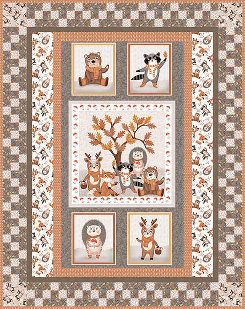 Cheerful Cheeks - Fall Friends Quilt Cheerful Cheeks - Fall Friends Quilt