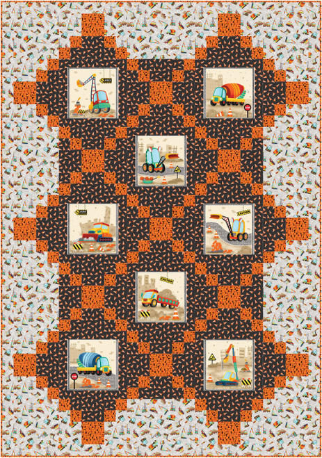 Another Brick in the Wall - Big Wig Quilt Another Brick in the Wall - Big Wig Quilt