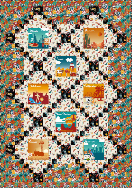 Cruisin' the Open Road - Big Wig Quilt Cruisin' the Open Road - Big Wig Quilt