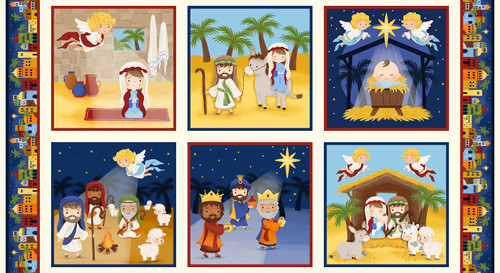 4187-77 Blue || Away in a Manger