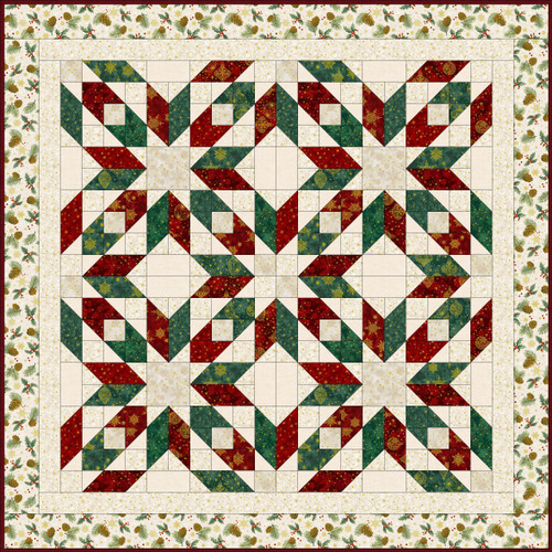 Stof - Star Glitter Quilt