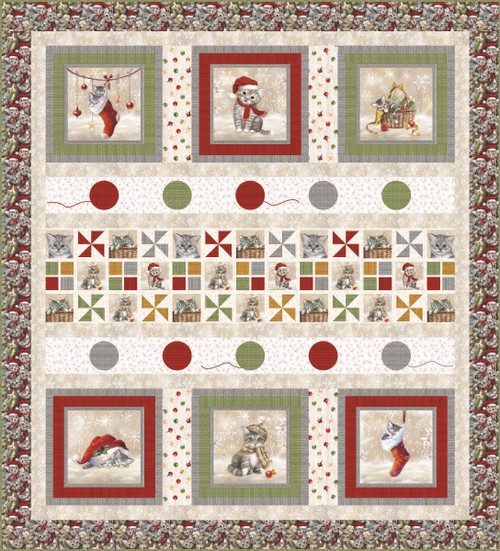 A Purr-fect Holiday Season - A Cat Christmas Quilt A Purr-fect Holiday Season - A Cat Christmas Quilt