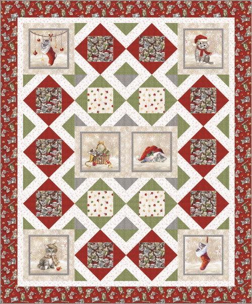 A Purr-fect Holiday Season - All I Want for Christmas Quilt A Purr-fect Holiday Season - All I Want for Christmas Quilt