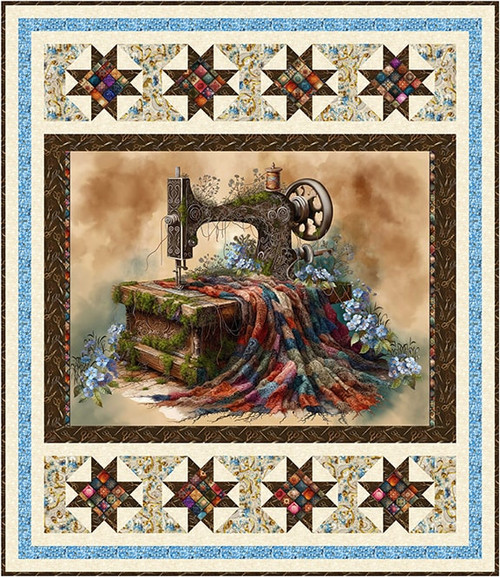 Forget Me Not - Framed In Quilt Forget Me Not - Framed In Quilt