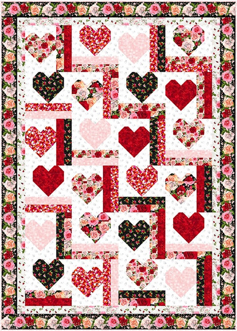 La Vie en Rose - Love Steps Quilt La Vie en Rose - Love Steps Quilt