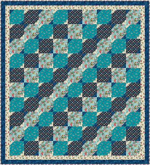 Lake Night Serenade - Chained Quilt Lake Night Serenade - Chained Quilt