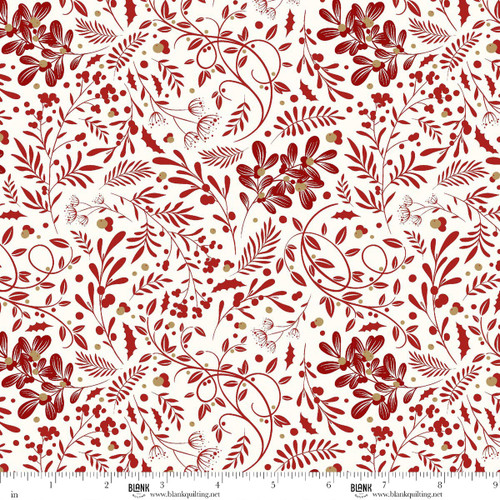 4675-18 Ecru/Red || Holly Jolly Calico