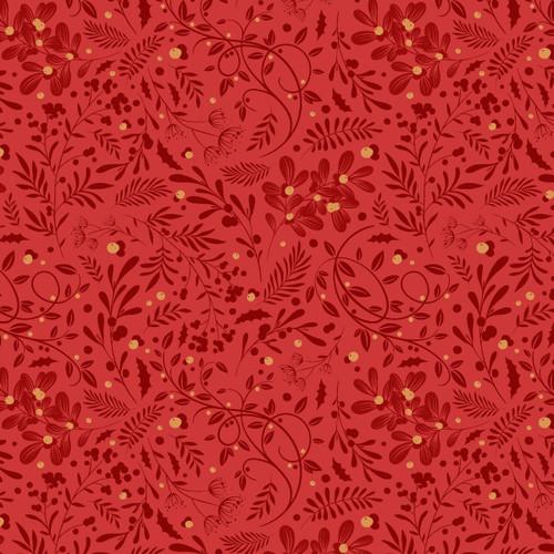 4675-88 Crimson || Holly Jolly Calico