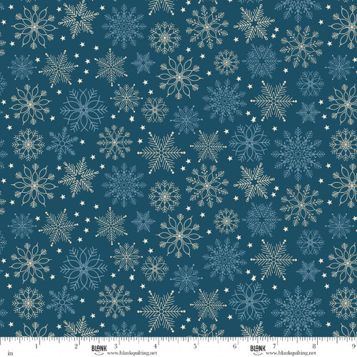 4676-77 Navy || Holly Jolly Calico