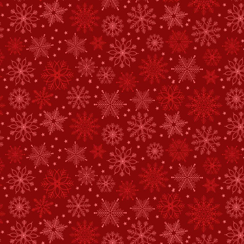 4676-88 Crimson || Holly Jolly Calico