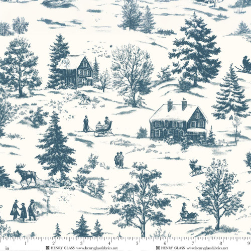 4678-17 Ecru/Navy || Holly Jolly Calico 4678-17 Ecru/Navy || Holly Jolly Calico