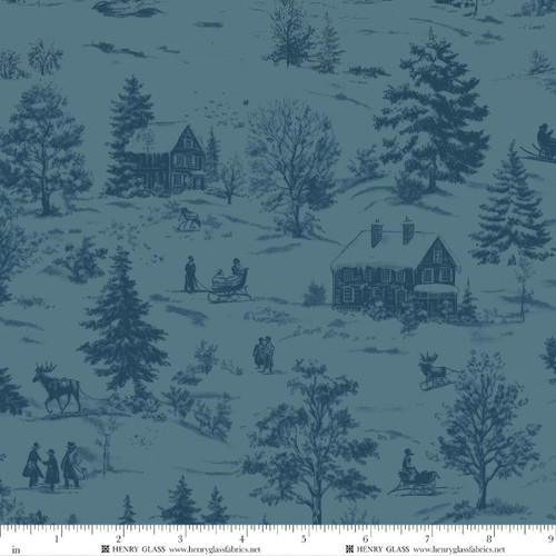 4678-77 Navy || Holly Jolly Calico 4678-77 Navy || Holly Jolly Calico