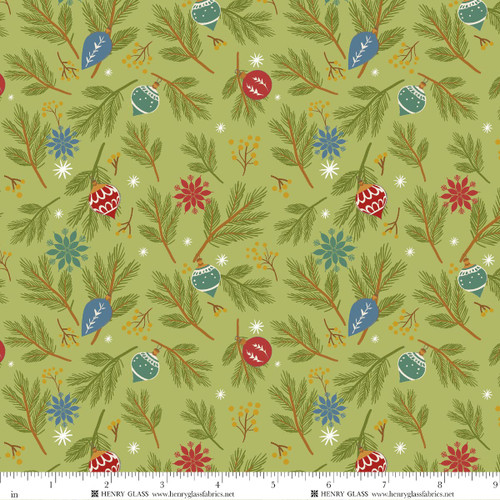 4679-66 Evergreen || Holly Jolly Calico 4679-66 Evergreen || Holly Jolly Calico