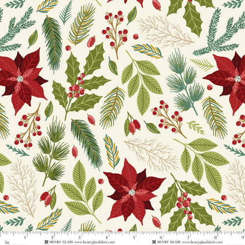 4680-41 Ecru || Holly Jolly Calico 4680-41 Ecru || Holly Jolly Calico