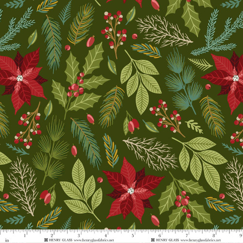 4680-66 Evergreen || Holly Jolly Calico 4680-66 Evergreen || Holly Jolly Calico
