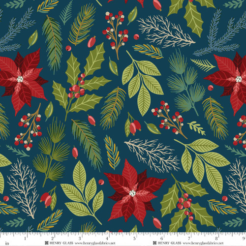 4680-77 Navy || Holly Jolly Calico 4680-77 Navy || Holly Jolly Calico