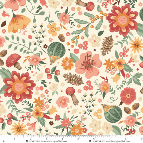 4849-41 Ivory || Maple & Marigolds