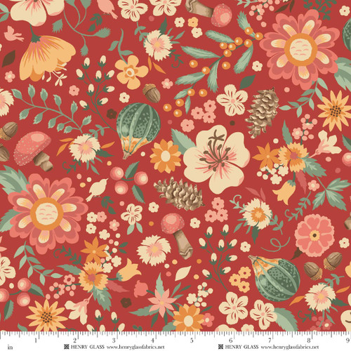 4849-88 Red || Maple & Marigolds