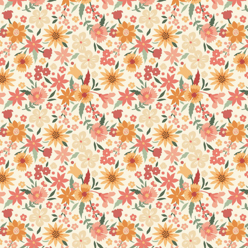4853-41 Ivory || Maple & Marigolds