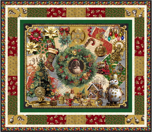 Gears & Garland - Santa’s Workshop Quilt