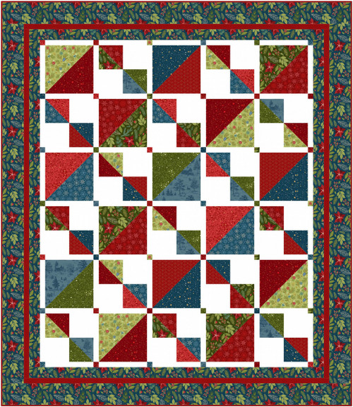Holly Jolly Calico - Savannah Squares Quilt Holly Jolly Calico - Savannah Squares Quilt