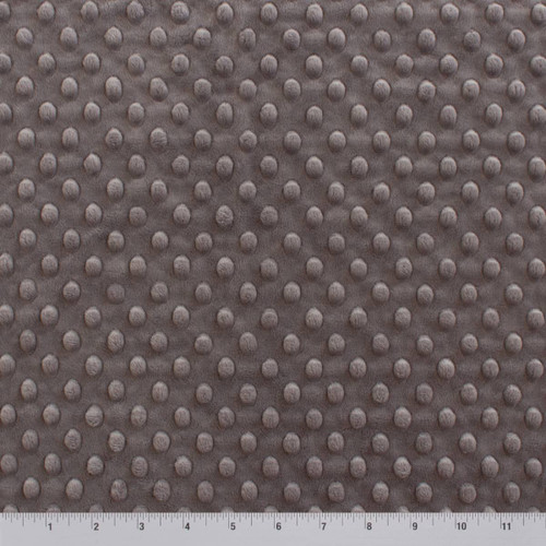 MINKY DOT - 58/60" DARK SMOKE