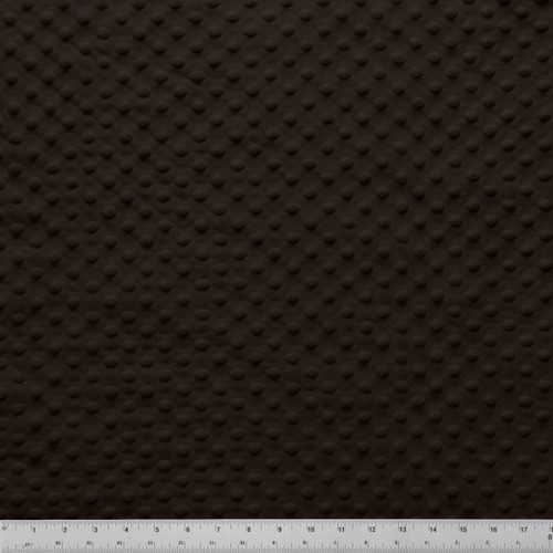 MINKY DOT - 58/60" DK CHOCOLATE