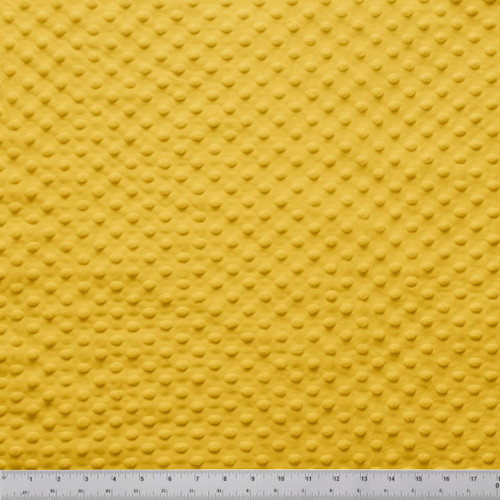 MINKY DOT - 58/60" MUSTARD