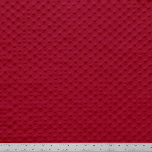 MINKY DOT - 58/60" RED