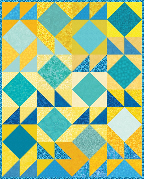 I've Got Hue, Babe - 5 & Dime Square Quilt